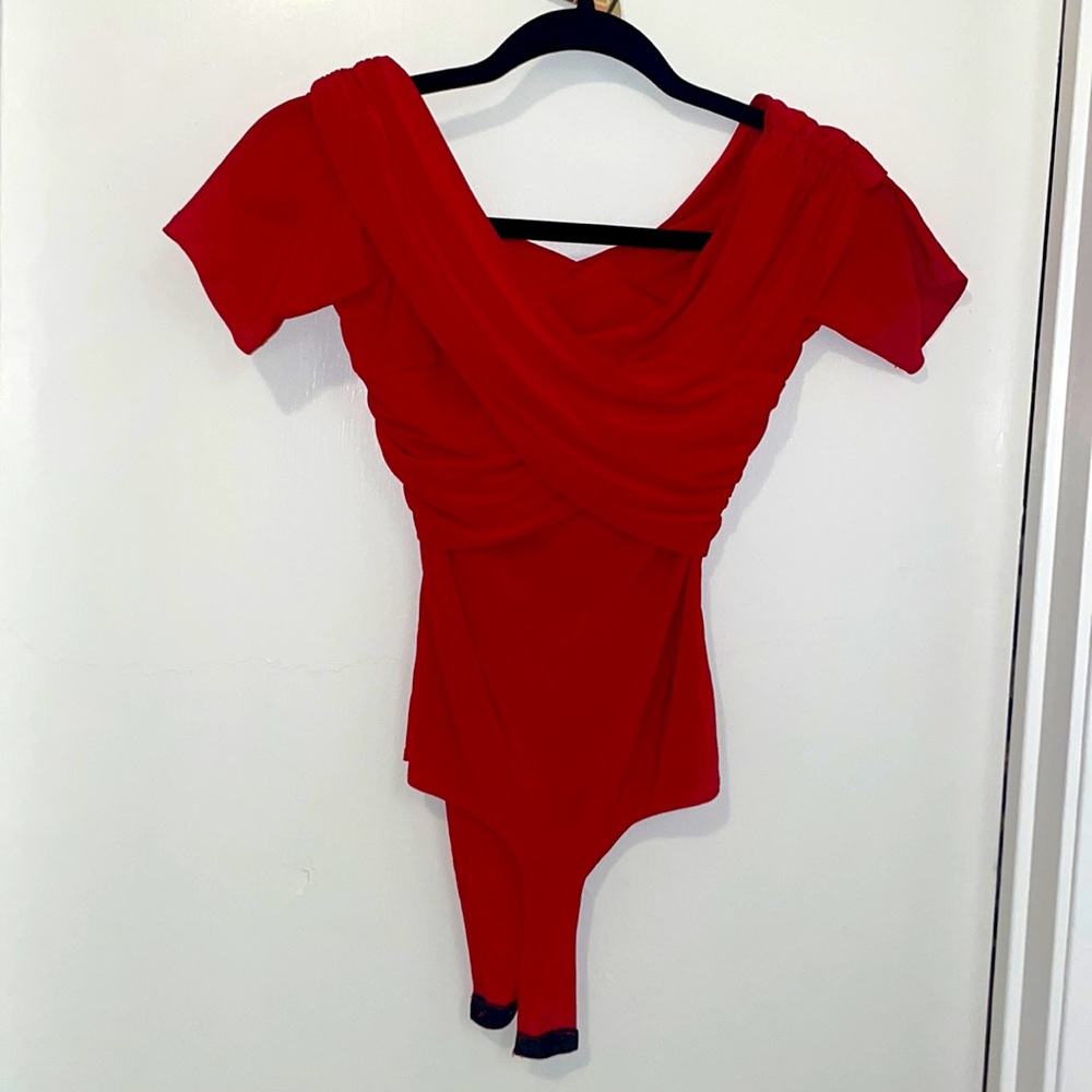 Red bodysuit